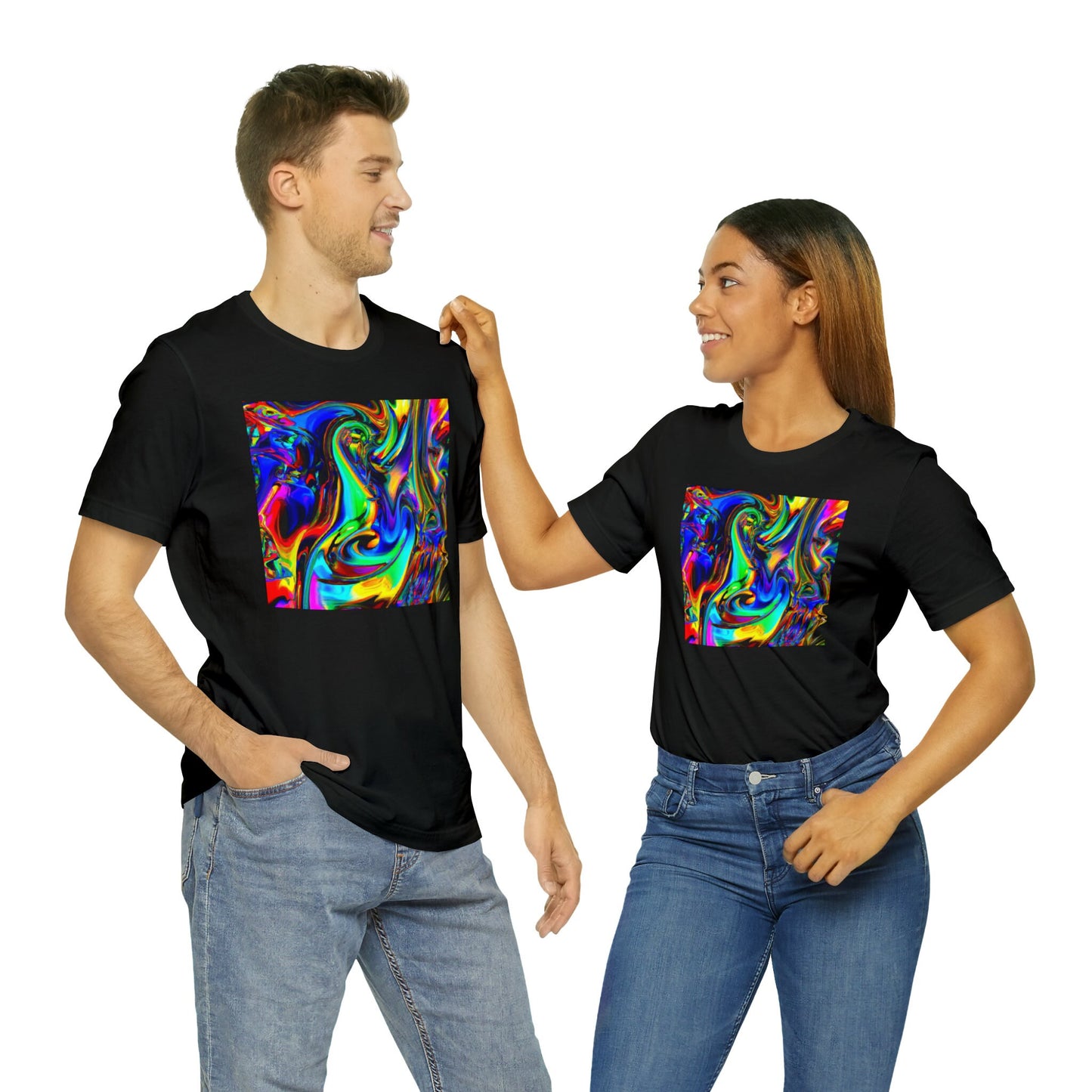 T Shirt for Festivals, Raves, Events | "Shattercolors" | Unisex, Streetwear, Trippy T-Shirt, T-Shirt, Rave Wear