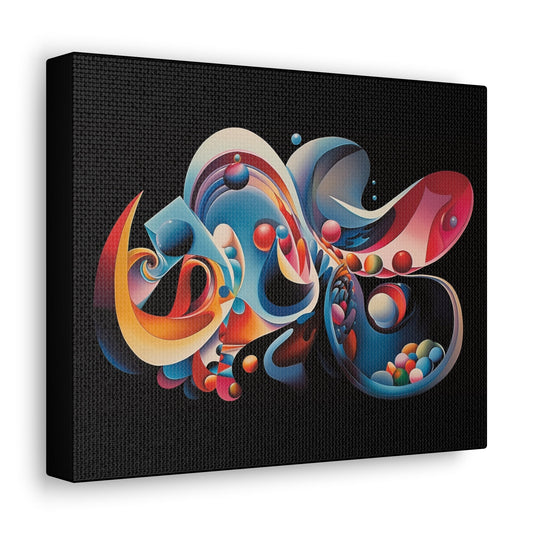 Psychedelic Canvas Wall Art | Vibe | Trippy Canvas Print | Abstract Modern Art