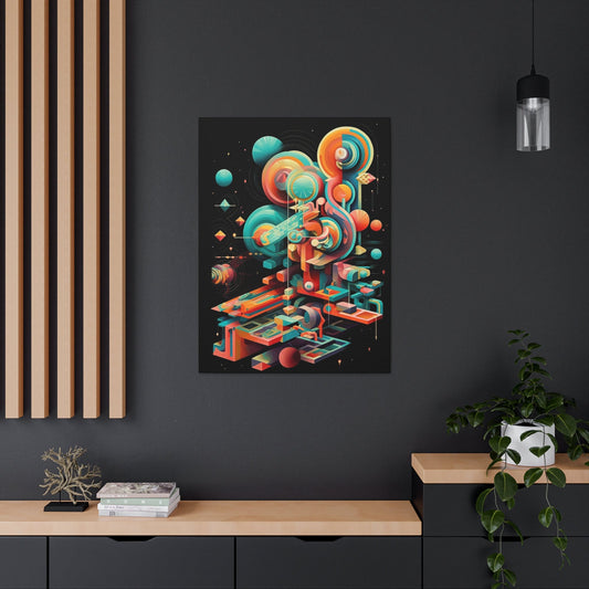 Psychedelic Canvas Wall Art | Move | Trippy Canvas Print | Abstract Modern Art