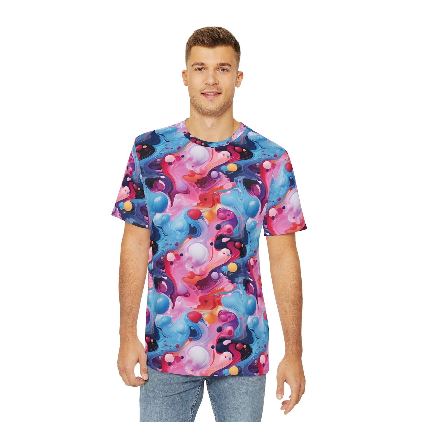 Sublimated T Shirt for Festivals, Raves, Events | "Psychedelic Utopia" | Unisex, Streetwear, Trippy T-Shirt, T-Shirt, Rave Wear