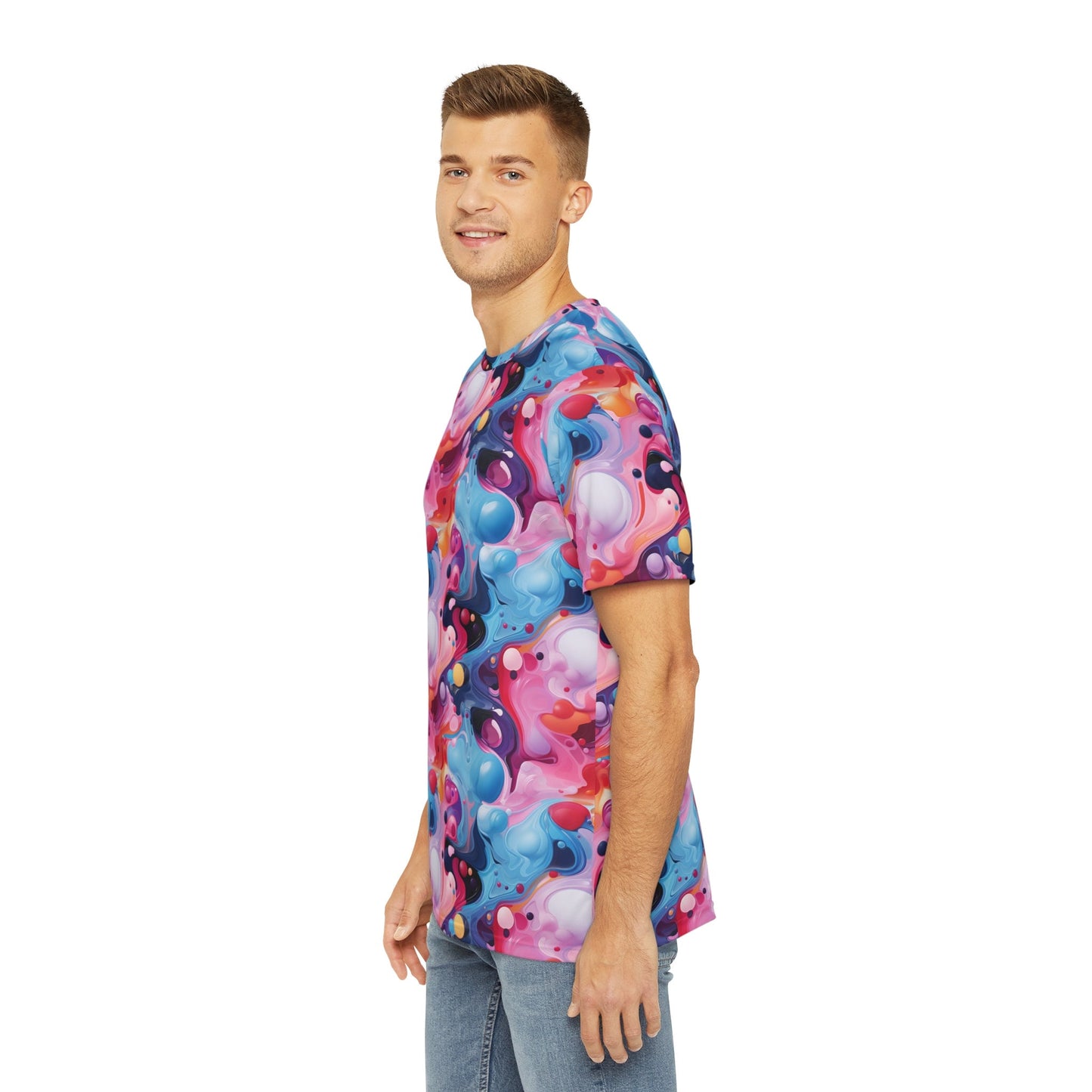 Sublimated T Shirt for Festivals, Raves, Events | "Psychedelic Utopia" | Unisex, Streetwear, Trippy T-Shirt, T-Shirt, Rave Wear