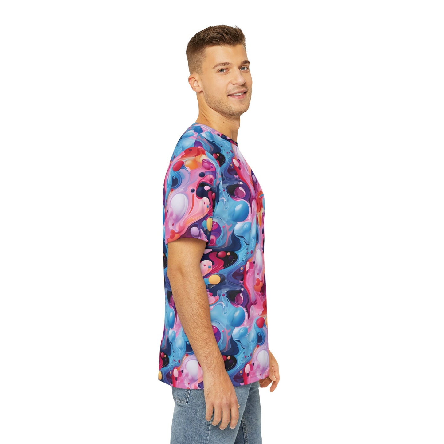 Sublimated T Shirt for Festivals, Raves, Events | "Psychedelic Utopia" | Unisex, Streetwear, Trippy T-Shirt, T-Shirt, Rave Wear