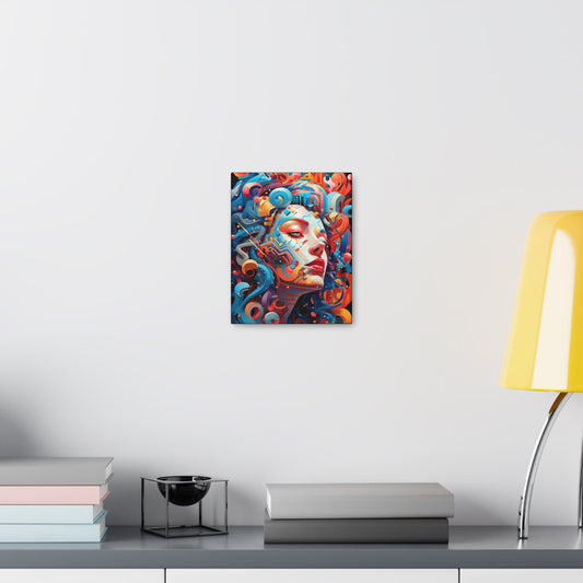 Psychedelic Canvas Wall Art | Integrate | Trippy Canvas Print | Abstract Modern Art