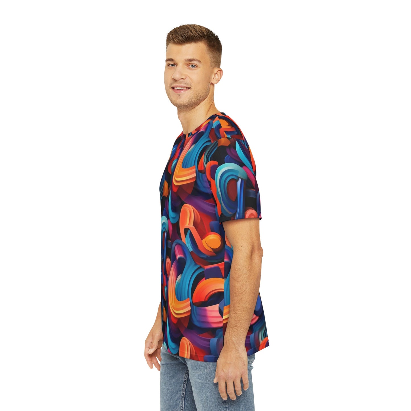 Sublimated T Shirt for Festivals, Raves, Events | Men's Streetwear, Heady, Trippy T-Shirt, Sublimated T-Shirt, Rave Wear