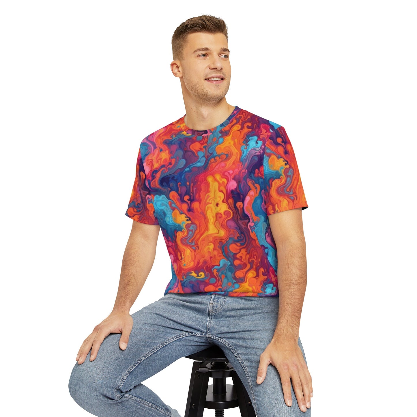 Sublimated T Shirt for Festivals, Raves, Events | Men's Streetwear, Heady, Trippy T-Shirt, Sublimated T-Shirt, Rave Wear