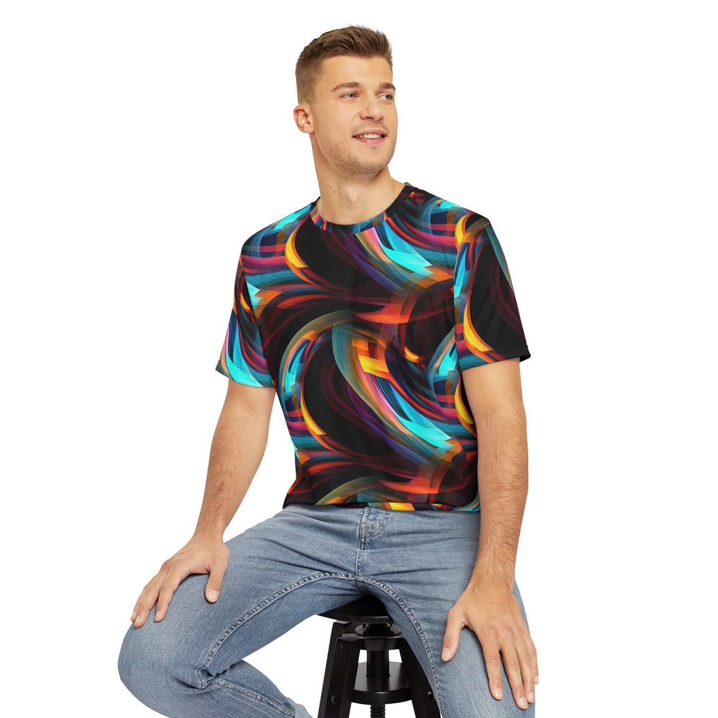 Sublimated T Shirt for Festivals, Raves, Events | Men's Streetwear, Heady, Trippy T-Shirt, Sublimated T-Shirt, Rave Wear