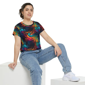 Sublimated T Shirt for Festivals, Raves, Events | Melt | Women's Streetwear, Heady, Trippy T-Shirt, Sublimated T-Shirt, Rave Wear