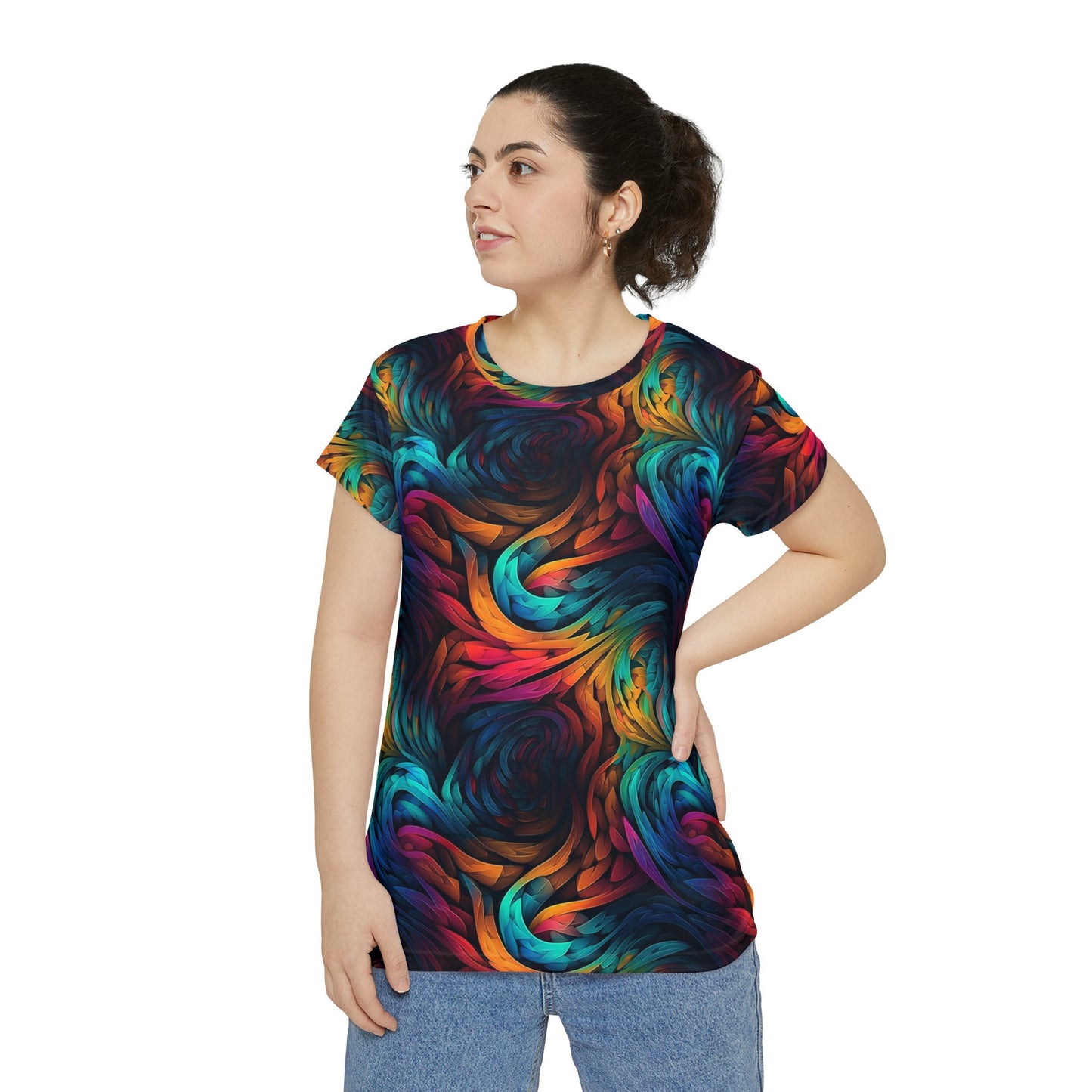 Sublimated T Shirt for Festivals, Raves, Events | Melt | Women's Streetwear, Heady, Trippy T-Shirt, Sublimated T-Shirt, Rave Wear