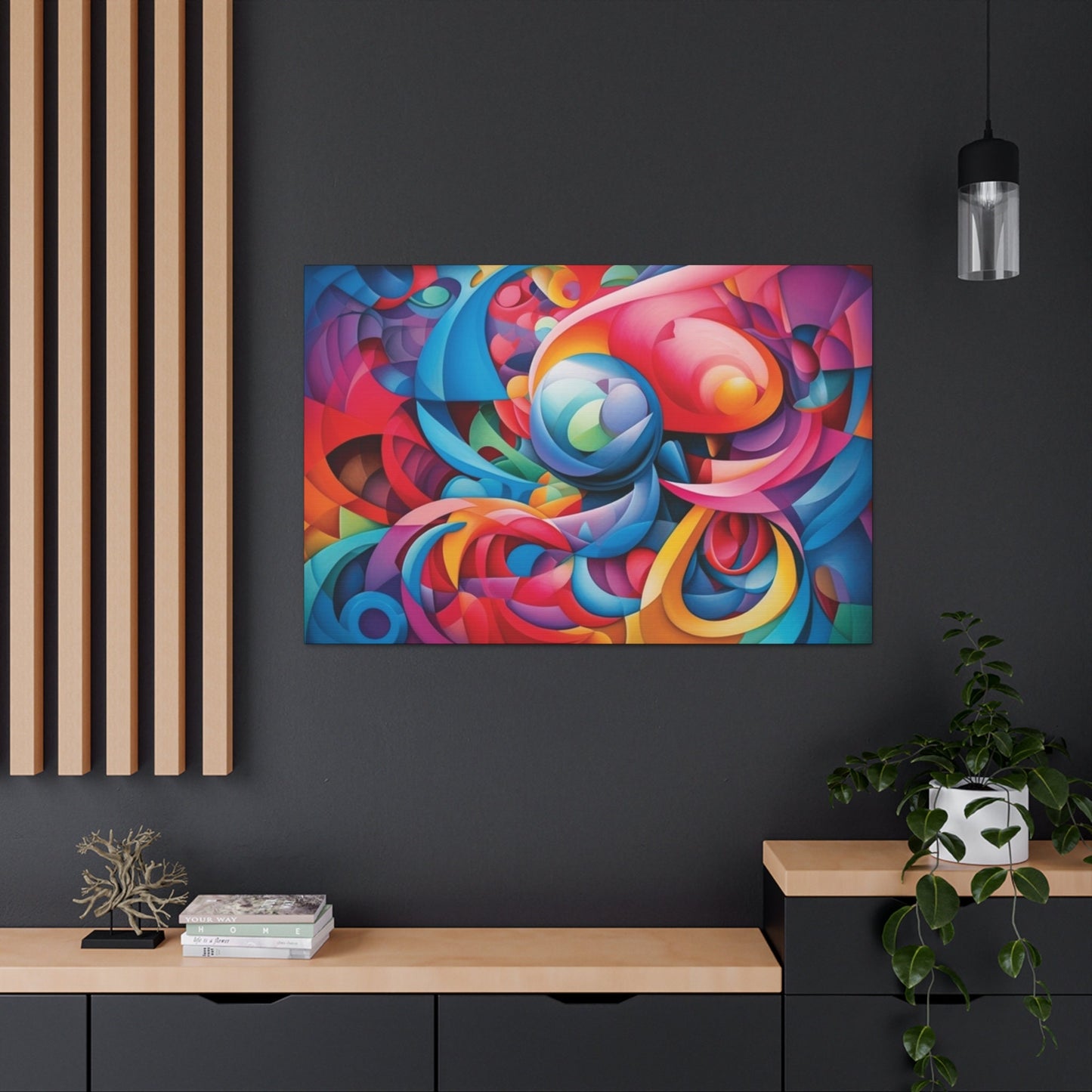 Psychedelic Canvas Wall Art | Trippy Canvas Print | Abstract Modern Art