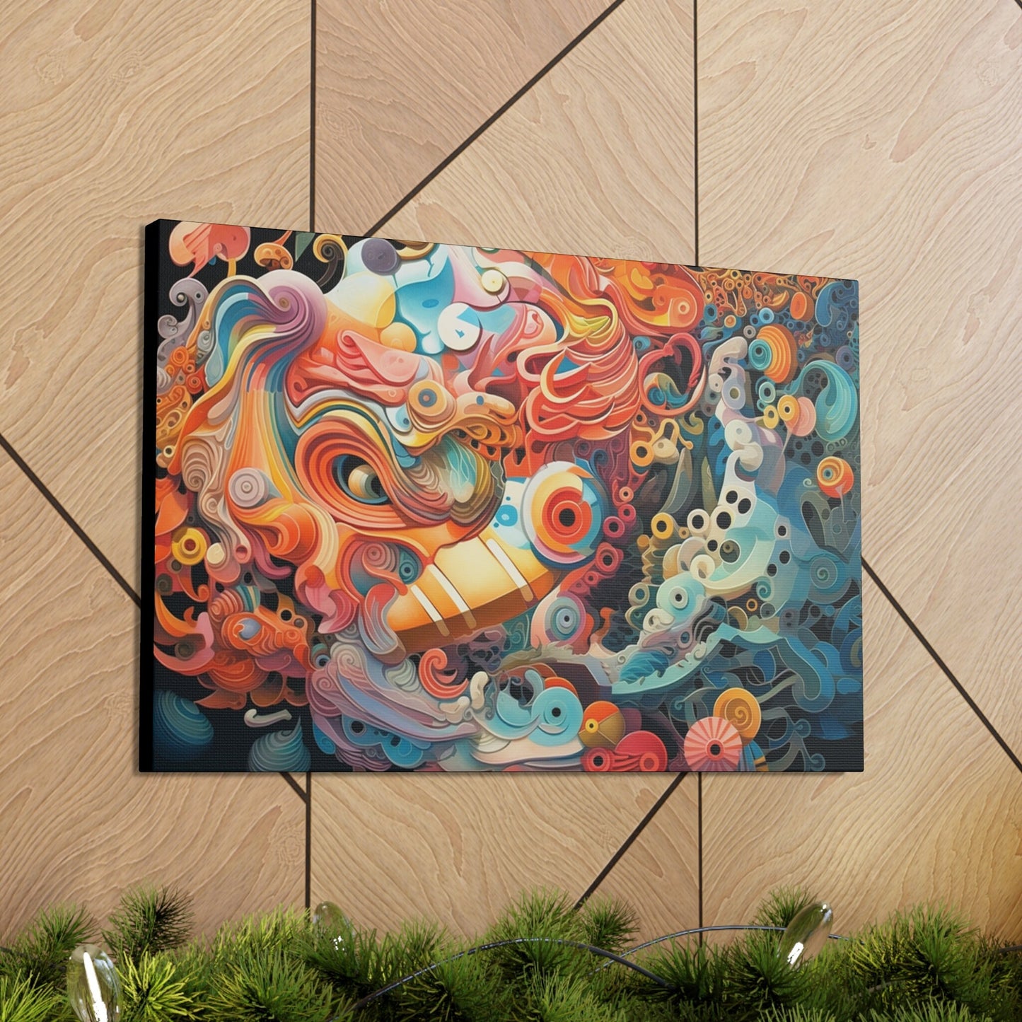 Psychedelic Canvas Wall Art | Trippy Canvas Print | Abstract Modern Art