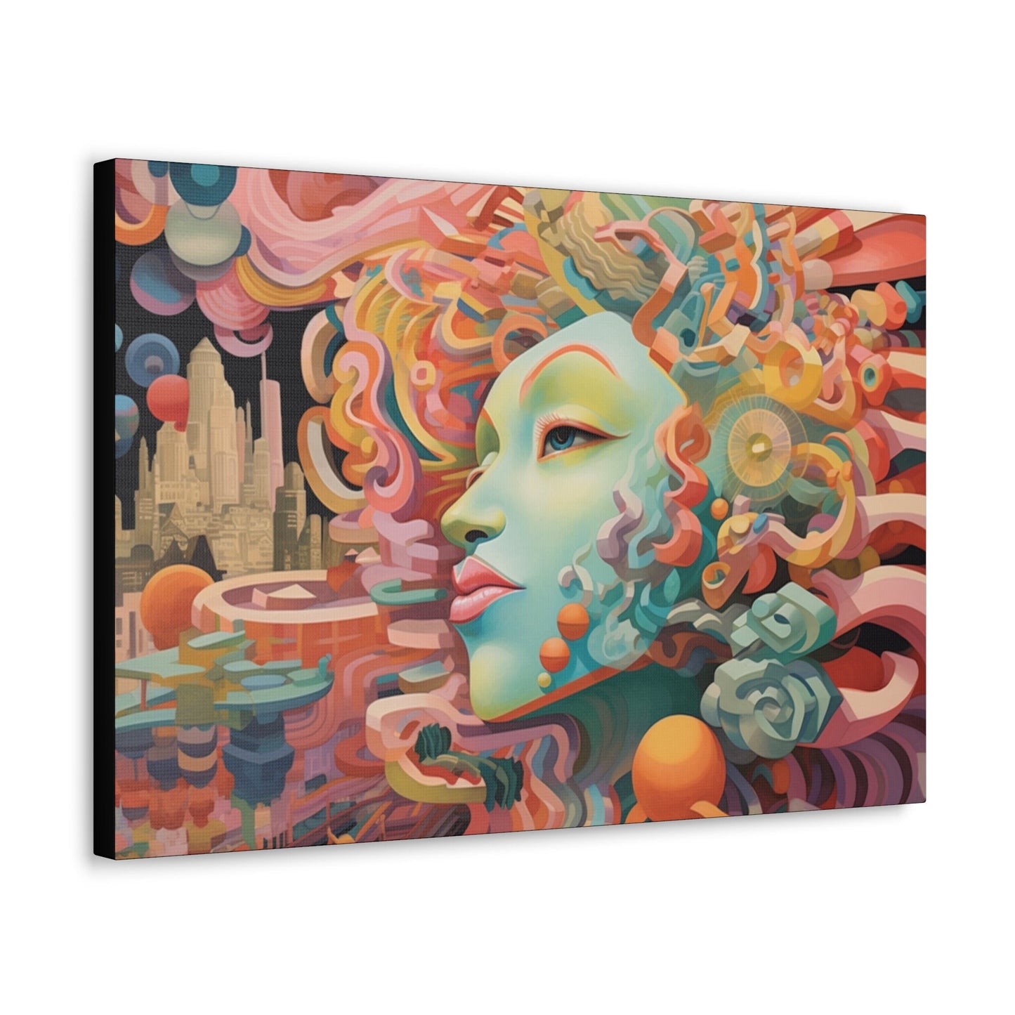 Psychedelic Canvas Wall Art | Trippy Canvas Print | Abstract Modern Art