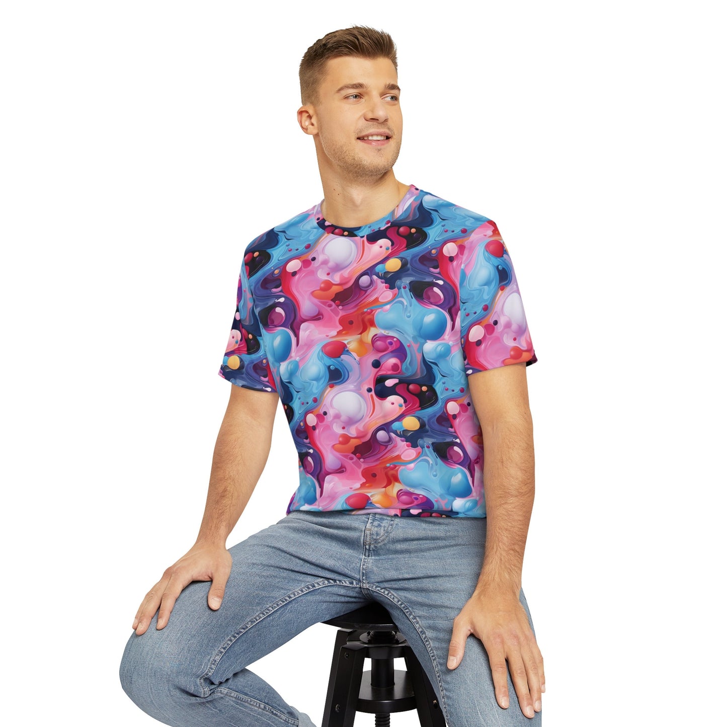 Sublimated T Shirt for Festivals, Raves, Events | "Psychedelic Utopia" | Unisex, Streetwear, Trippy T-Shirt, T-Shirt, Rave Wear