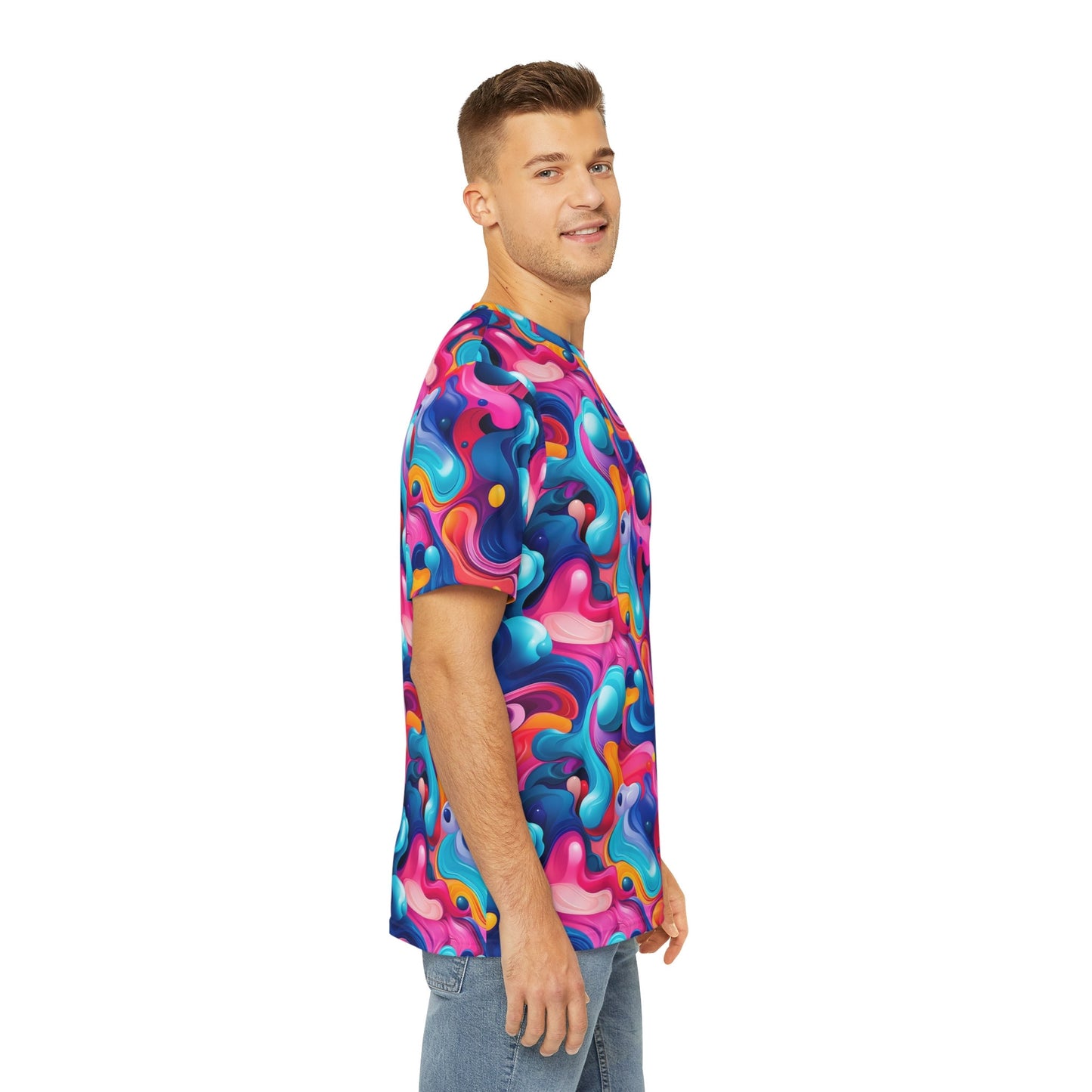 Sublimated T Shirt for Festivals, Raves, Events | "Infinity Reflection" | Unisex, Streetwear, Trippy T-Shirt, T-Shirt, Rave Wear