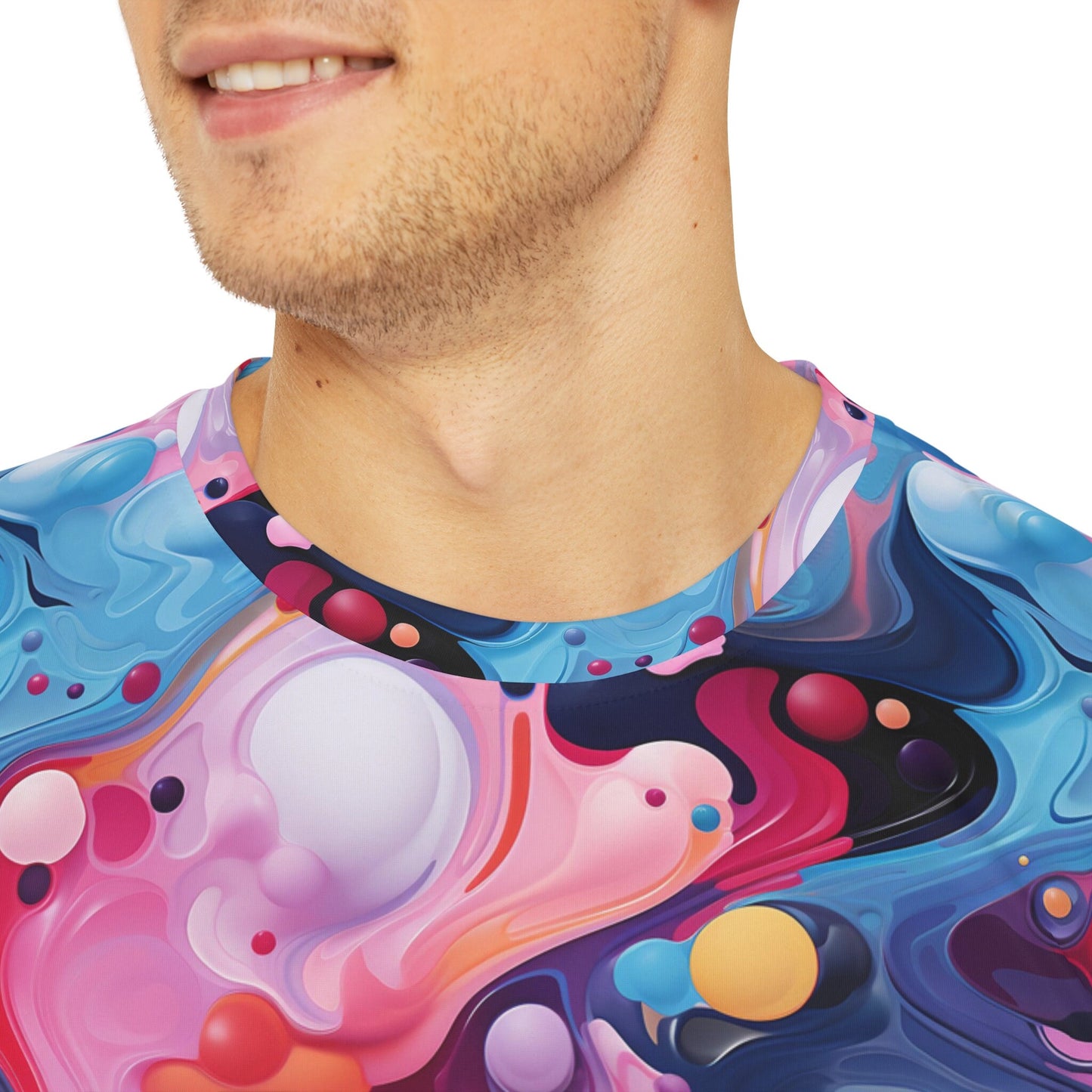 Sublimated T Shirt for Festivals, Raves, Events | "Psychedelic Utopia" | Unisex, Streetwear, Trippy T-Shirt, T-Shirt, Rave Wear